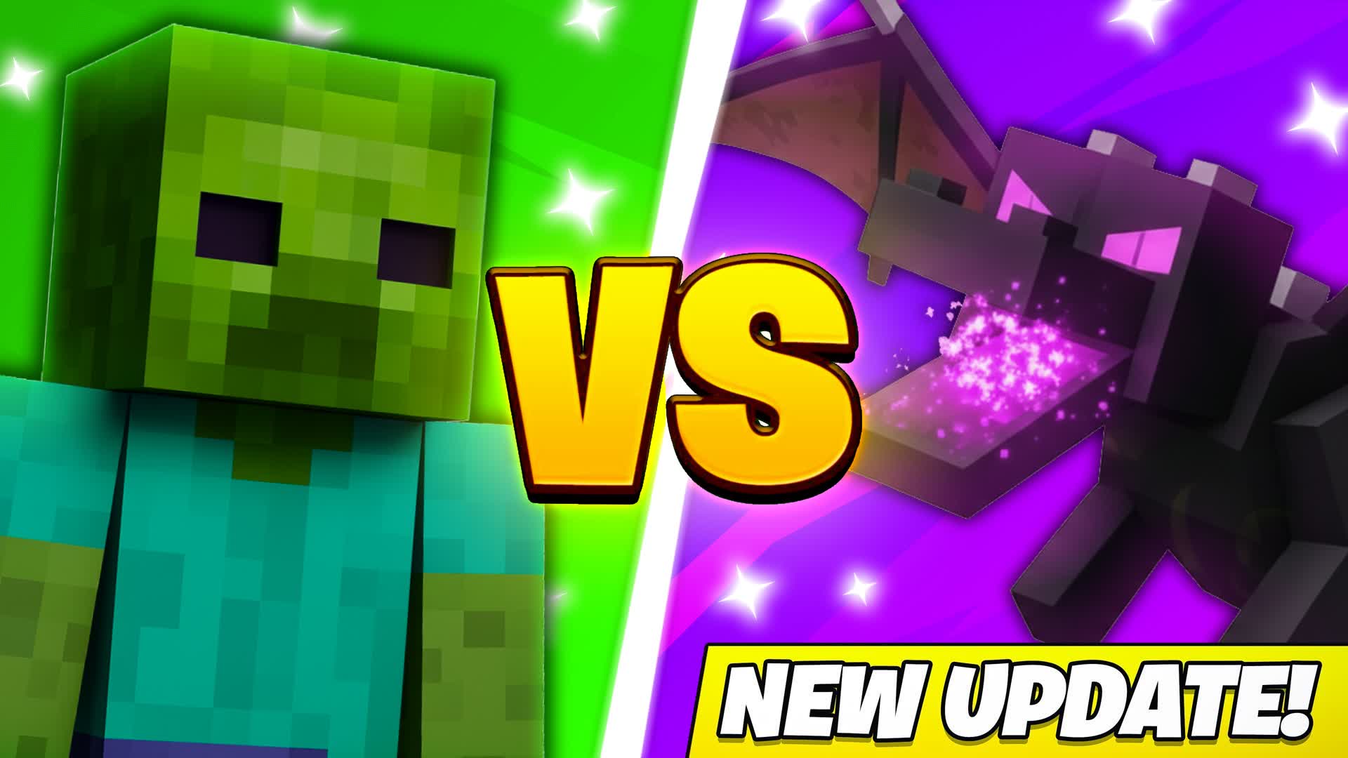 💚ZOMBIE VS ENDER DRAGON💜