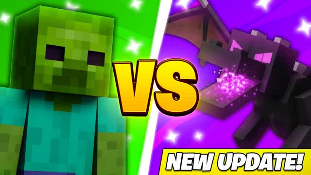💚ZOMBIE VS ENDER DRAGON💜