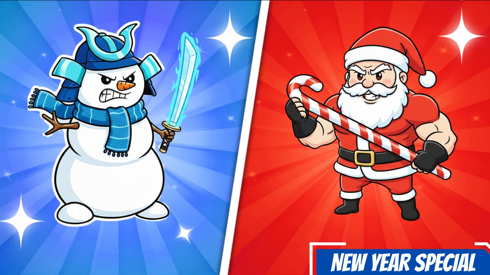 Santa vs Snowman