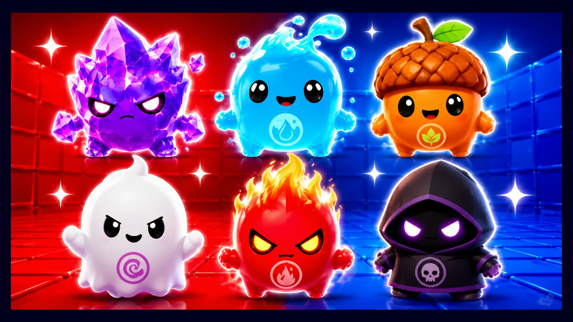 RED VS BLUE FIRE RAID 🔴🔵