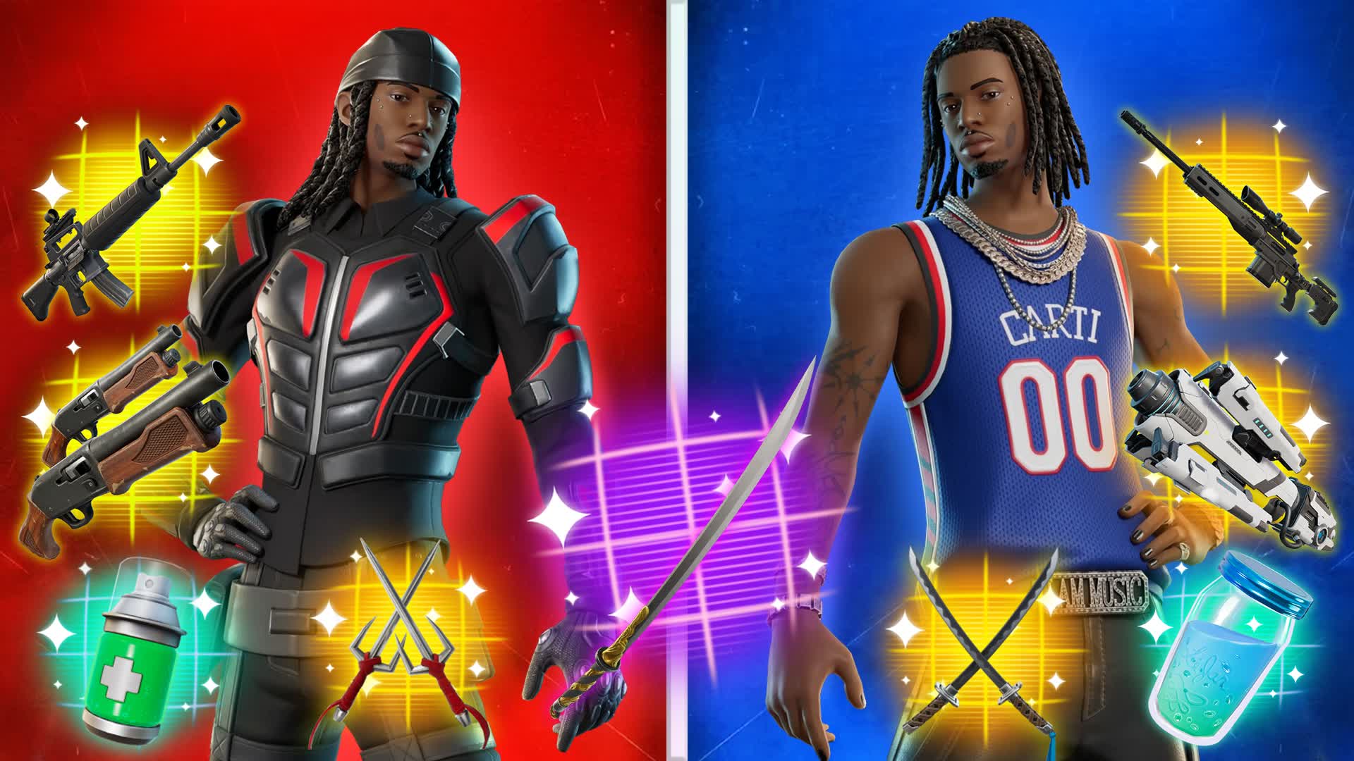 EVIL JORDAN VS PLAYBOI : RED VS BLUE🔴🔵