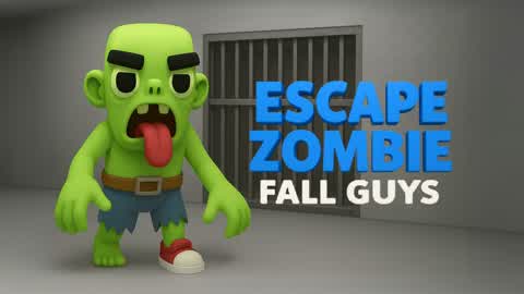 ESCAPE FROM ZOMBIE🧟FALL GUYS
