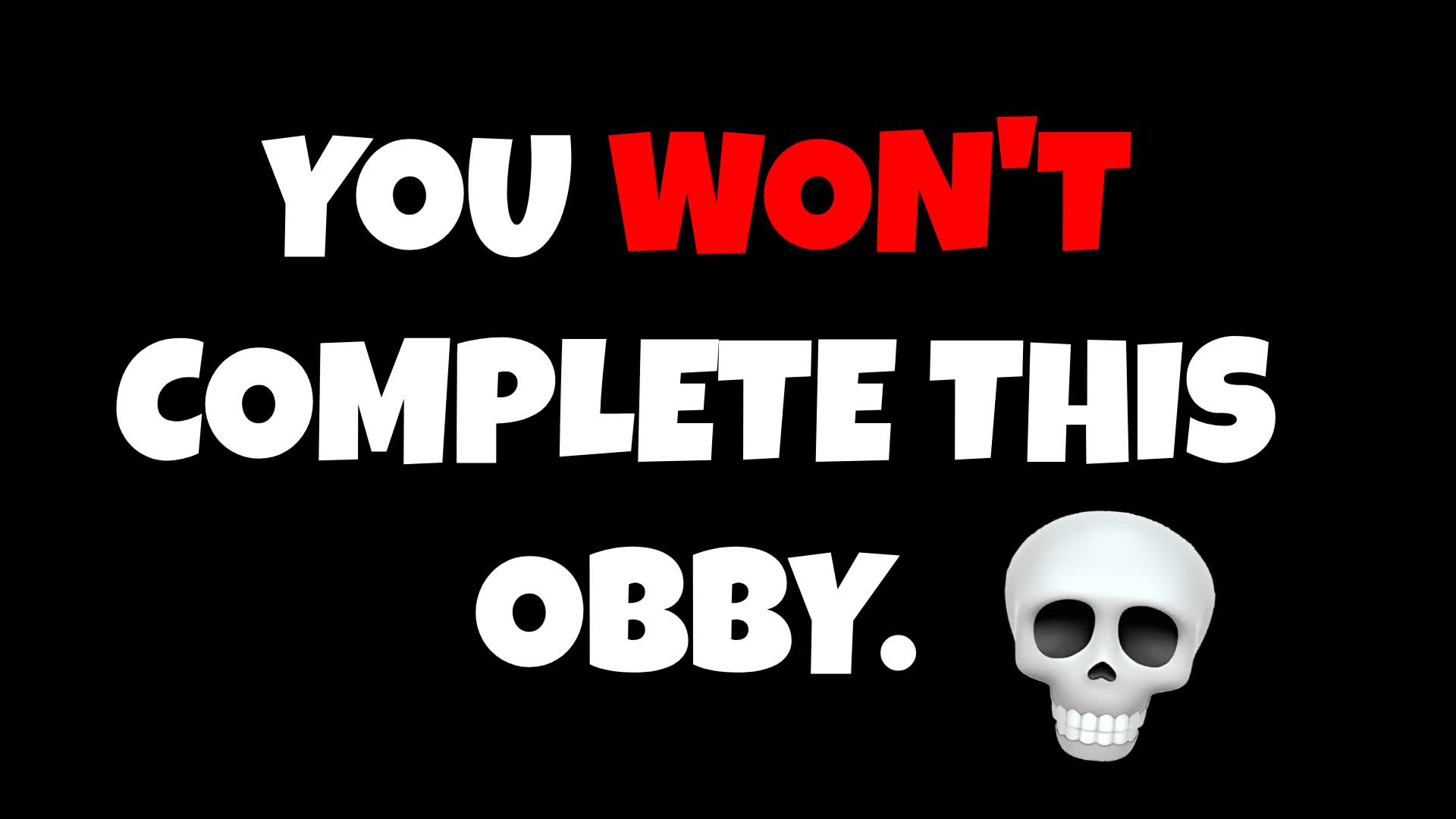🏆EXTREME OBBY CHALLENGE🔥