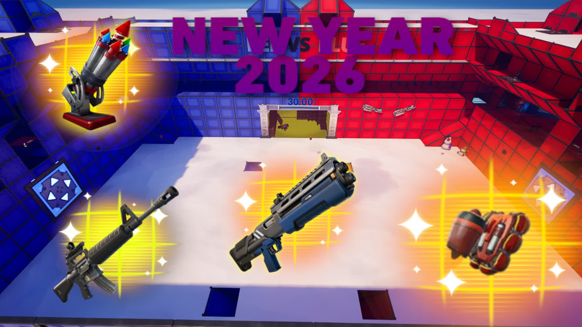NEW YEAR RED VS BLUE