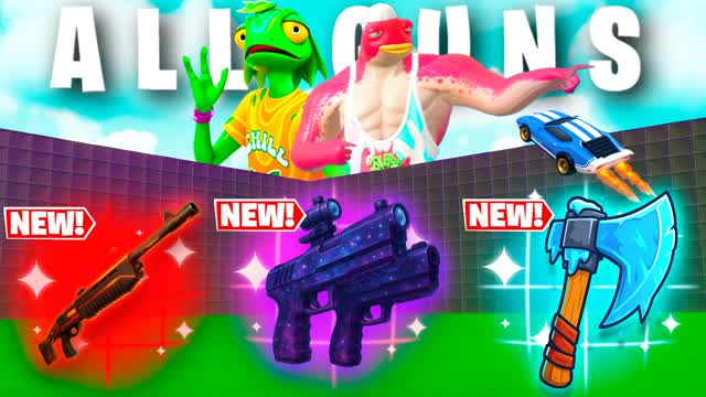 1v1v1 CRAZY FFA- ALL GUNS