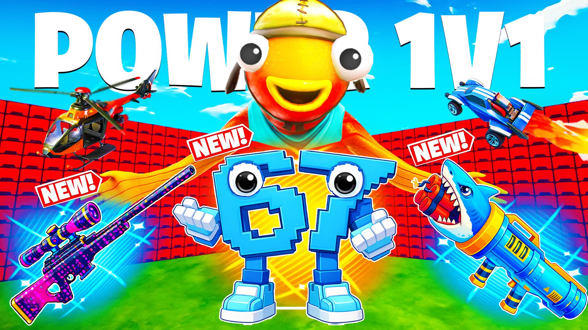 BRAINROTPOWER FFA 1V1 - All Guns + Rides