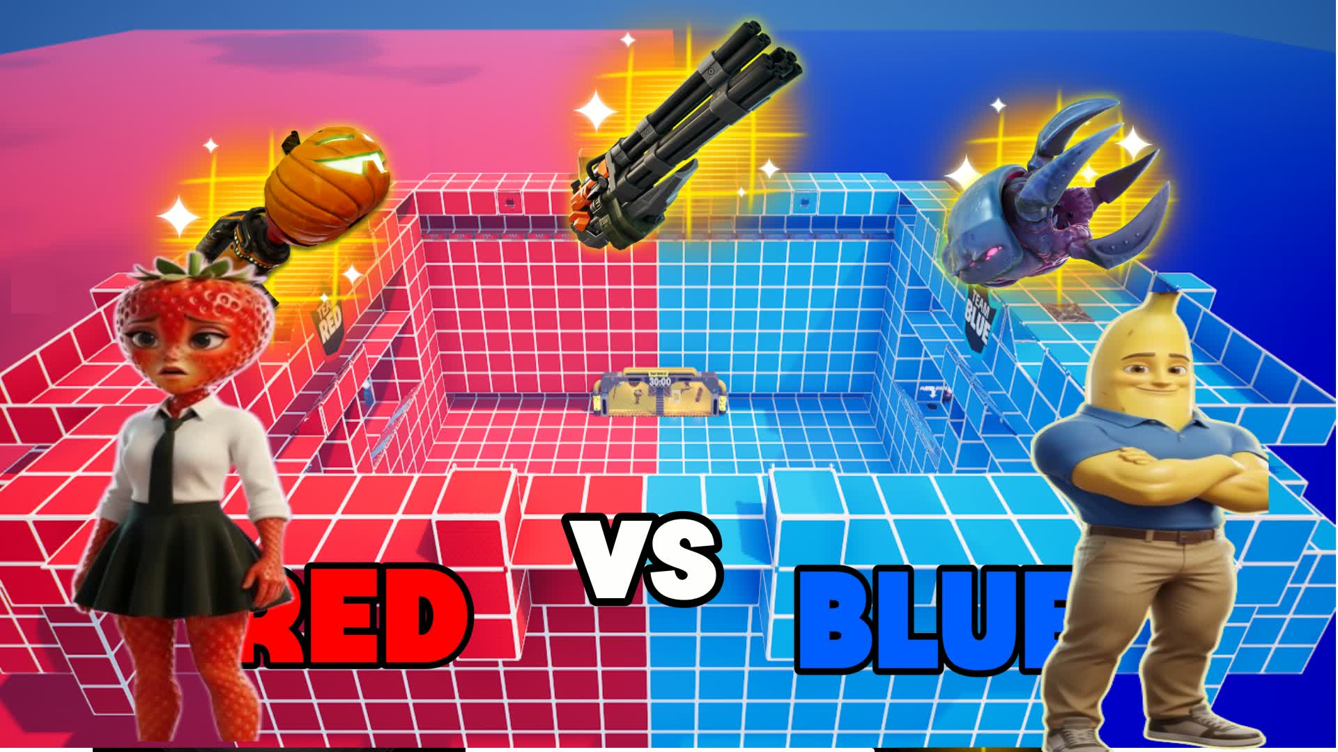 🍌Bananito Strawber🍓🔴🔵 RED VS BLUE