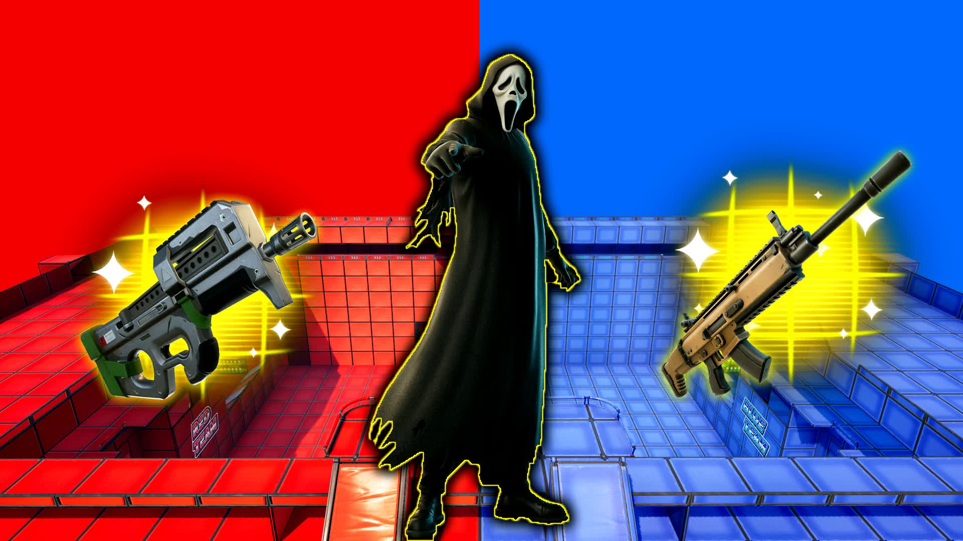 SUPER RED VS BLUE 🔴🔵 FREE FOR ALL