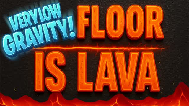 FLOOR IS LAVA LOW GRAVITY Crazy Fun Game