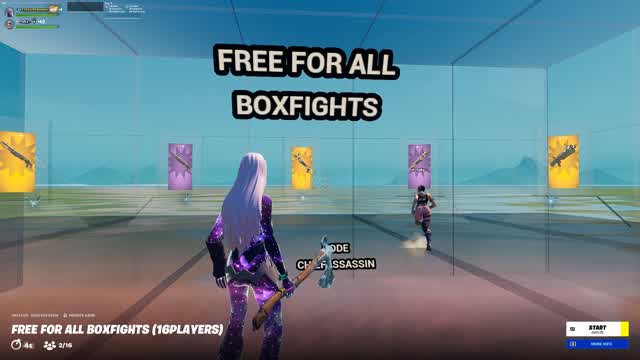 1v1 BUILD FIGHT'S 1-16 PLAYERS (PURPLE)