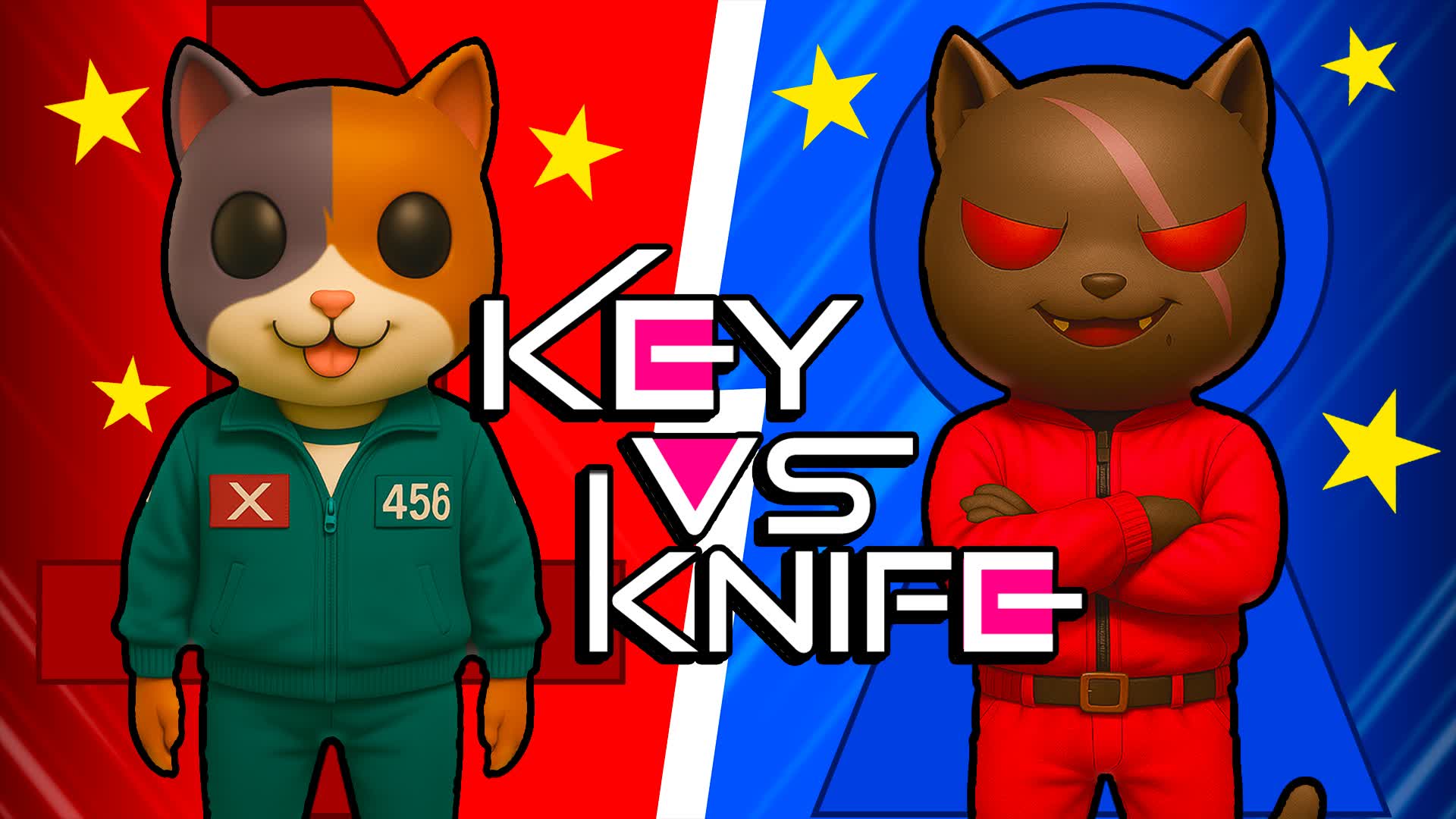 🔴 KEY VS KNIFE 🔵 RED VS BLUE