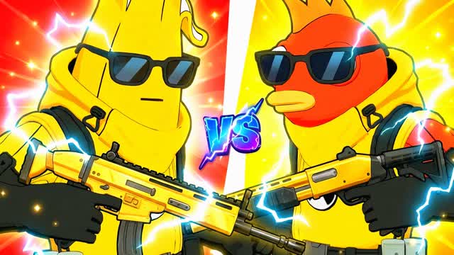🔴FISHSTICK VS PEELY🍌RED VS BLUE