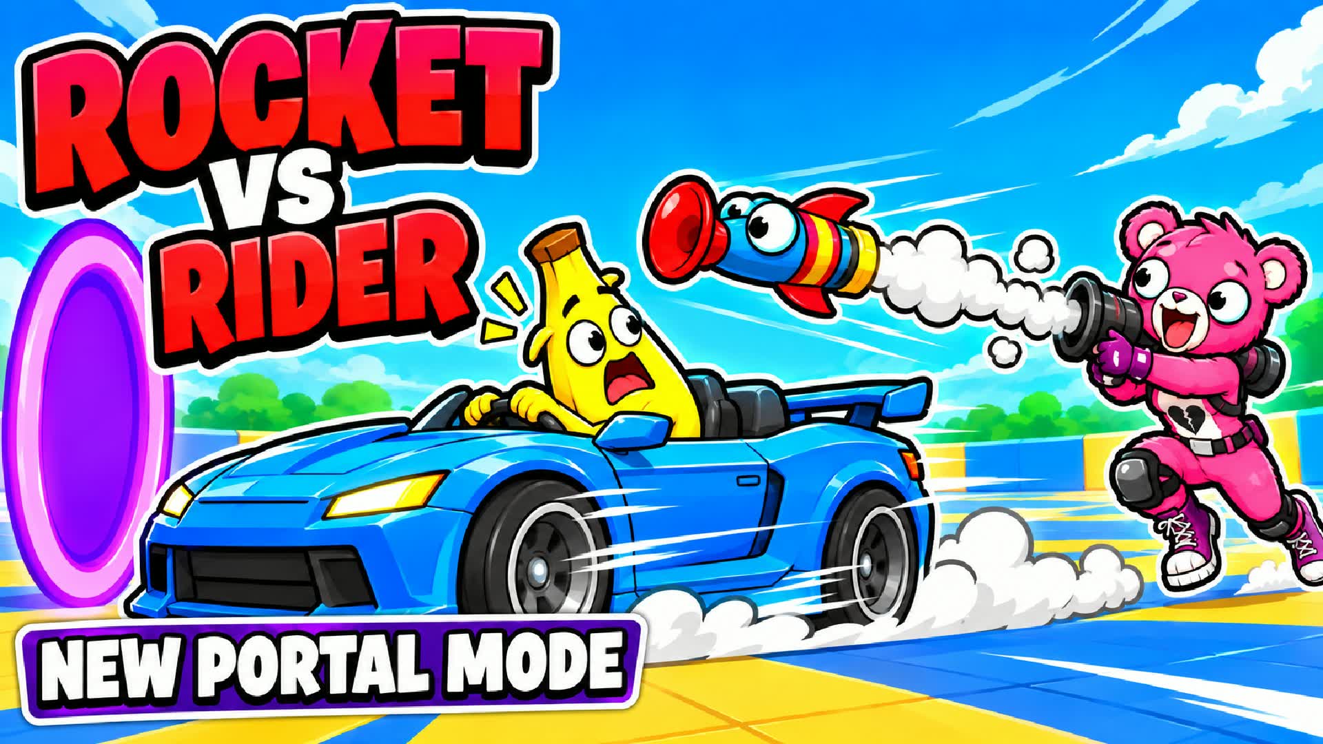 🚀 ROCKET vs DRIVER - PORTALS! 💥