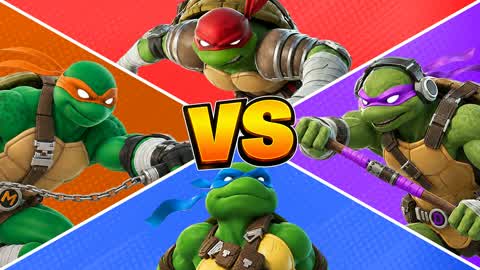 🌇TMNT RED VS BLUE VS PURPLE VS ORANGE