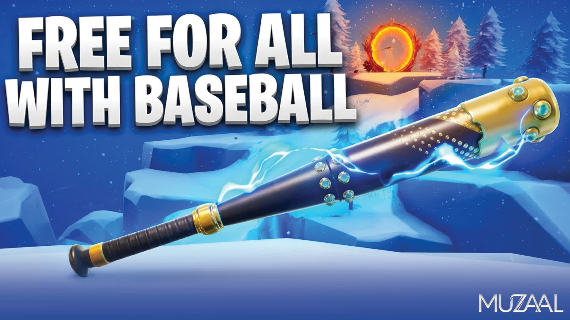 雪の島での野球戦 - 参加者全員で戦う