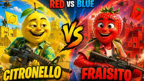 Fraisito vs Citronello Crazy Red vs Blue