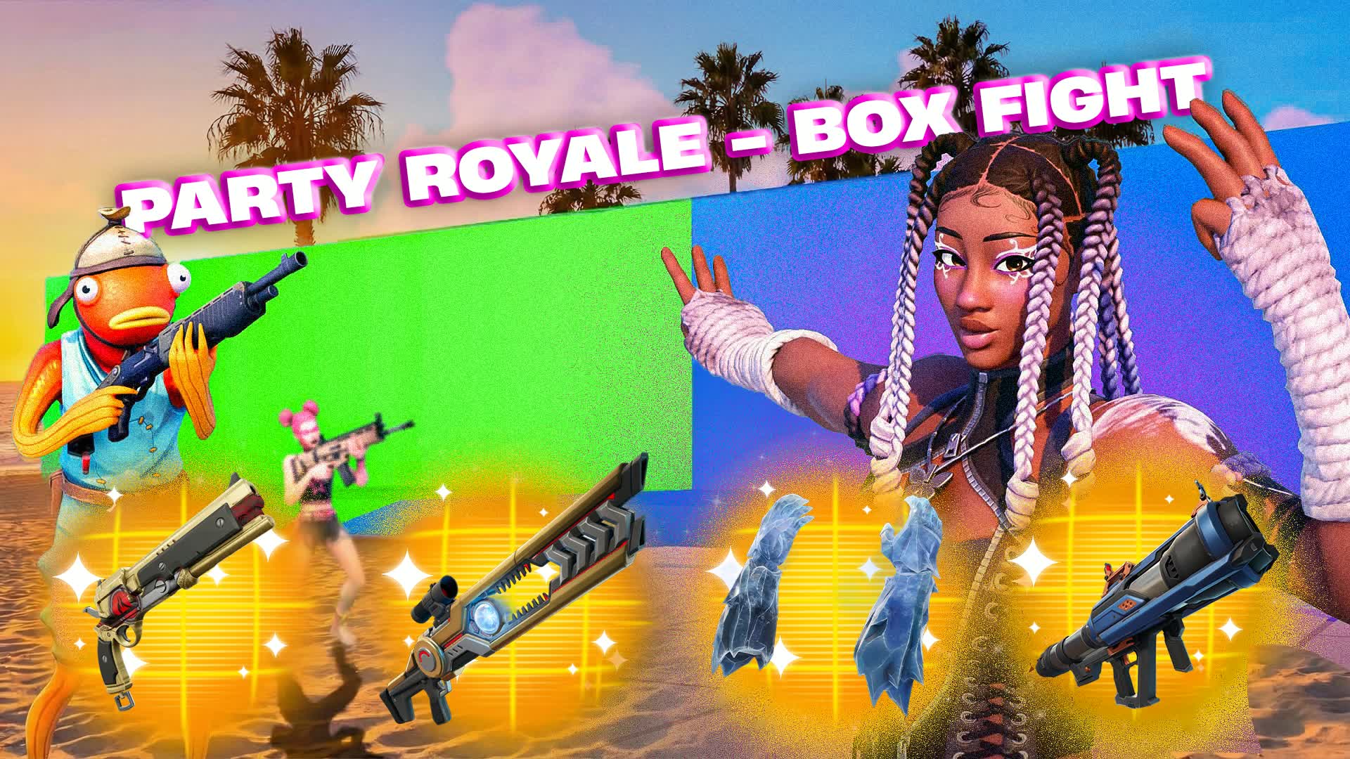 Zuri パーティーロイヤル🔥ボックスファイト🔥クロマキー