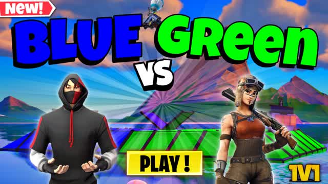 💙 BLUE V GREEN 💚 1V1 🔥