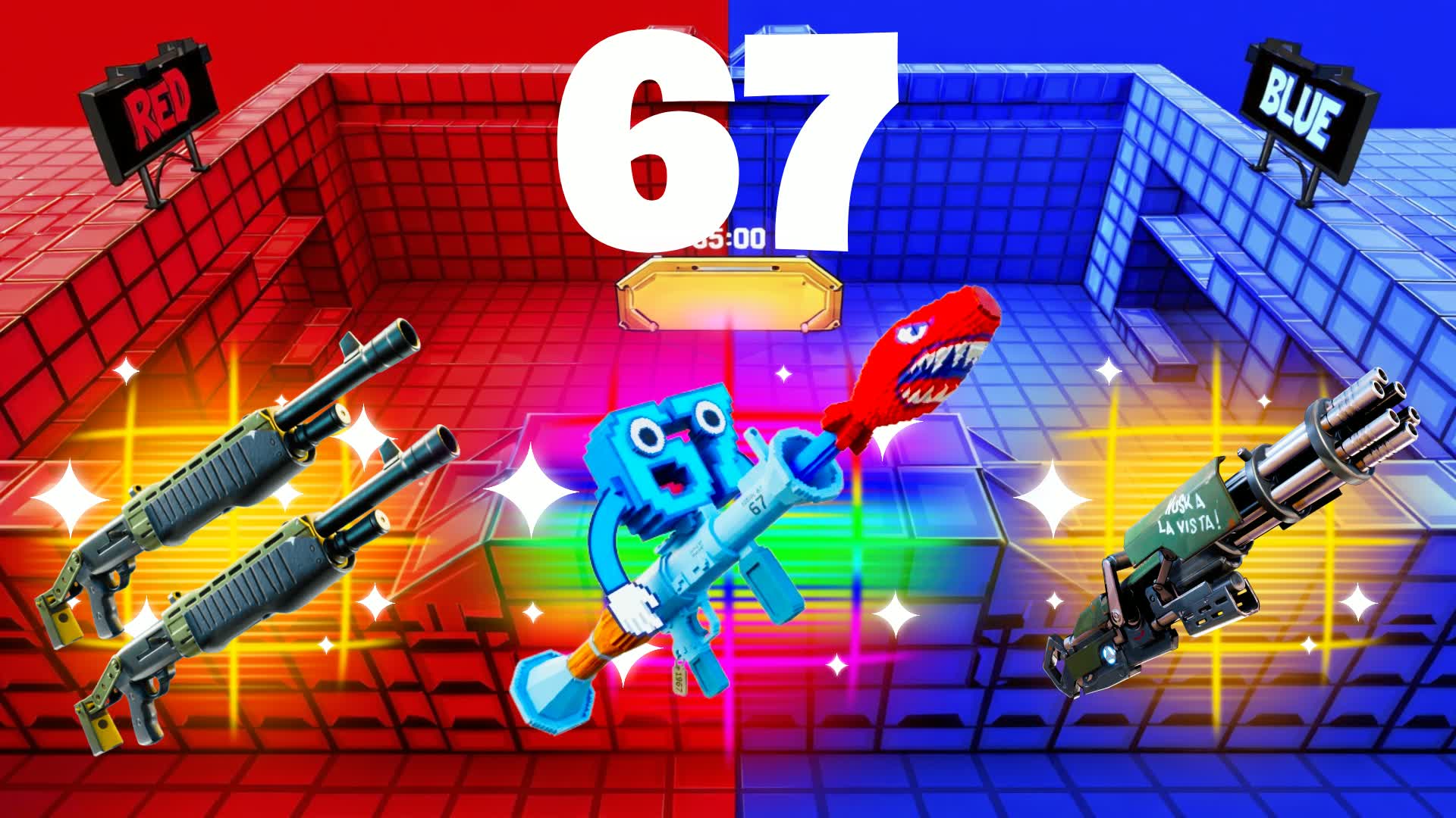 SUPER RED VS BLUE 🔴🔵 XD1