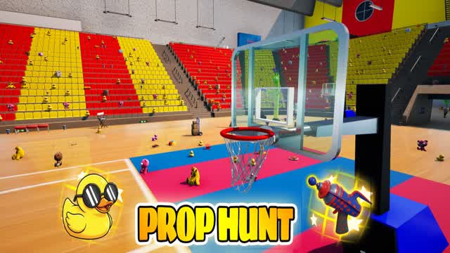 BASKETBALL STADIUM PROP HUNT CACHE CACHE