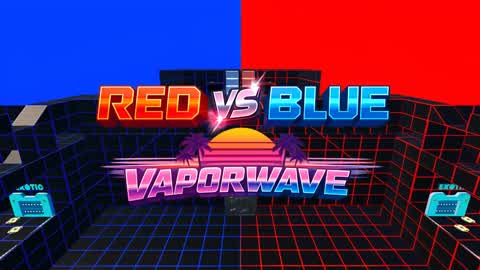 RED VS BLUE WAPORWAVE HIVE SUPER MAP