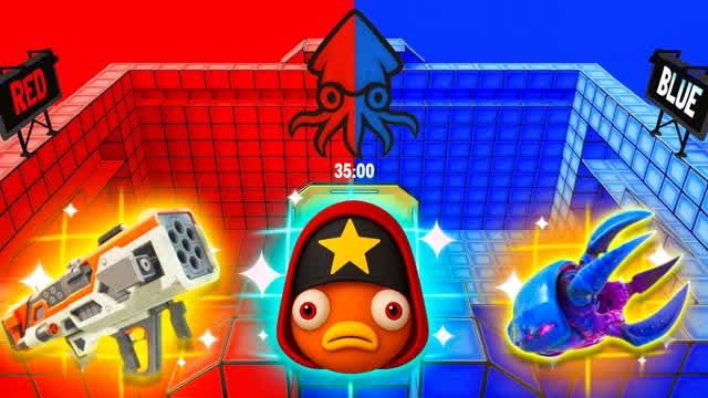 CALAMAR RED VS BLUE 🔴🔵