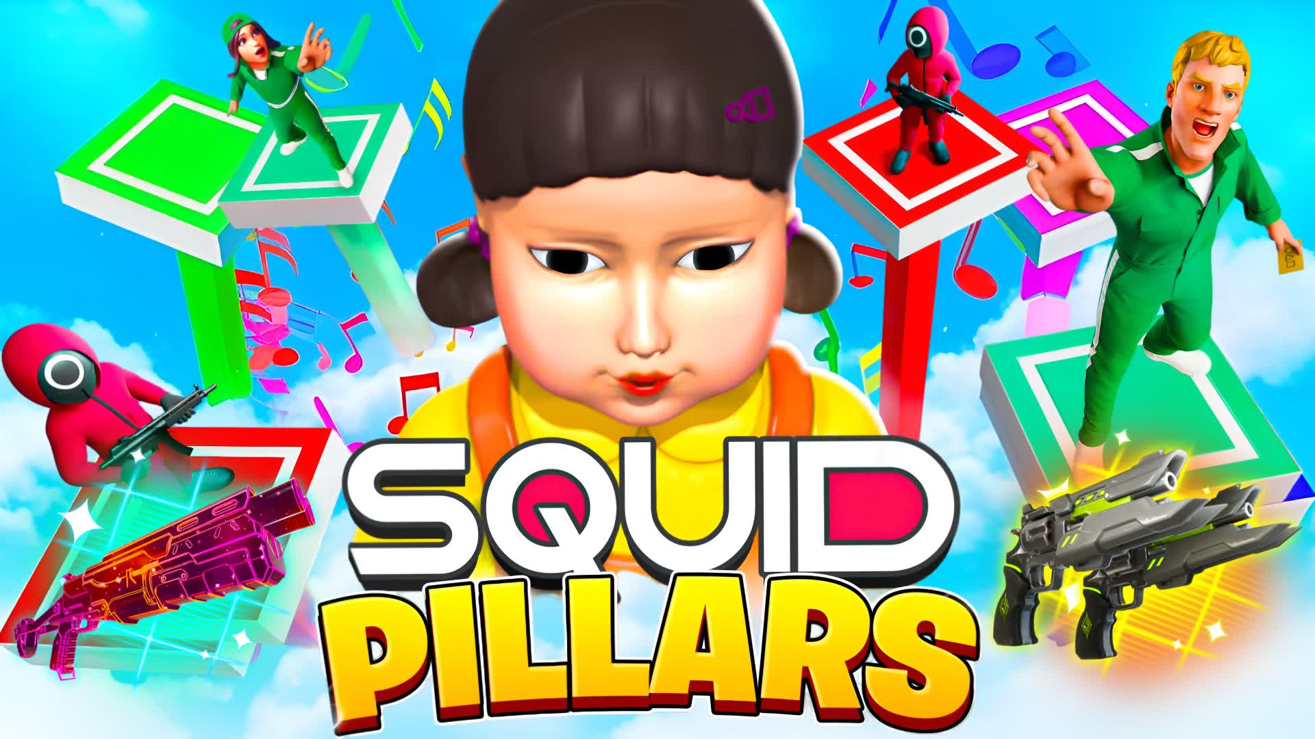 SQUID OCTO GAME PILLARS 문어 게임 🦑