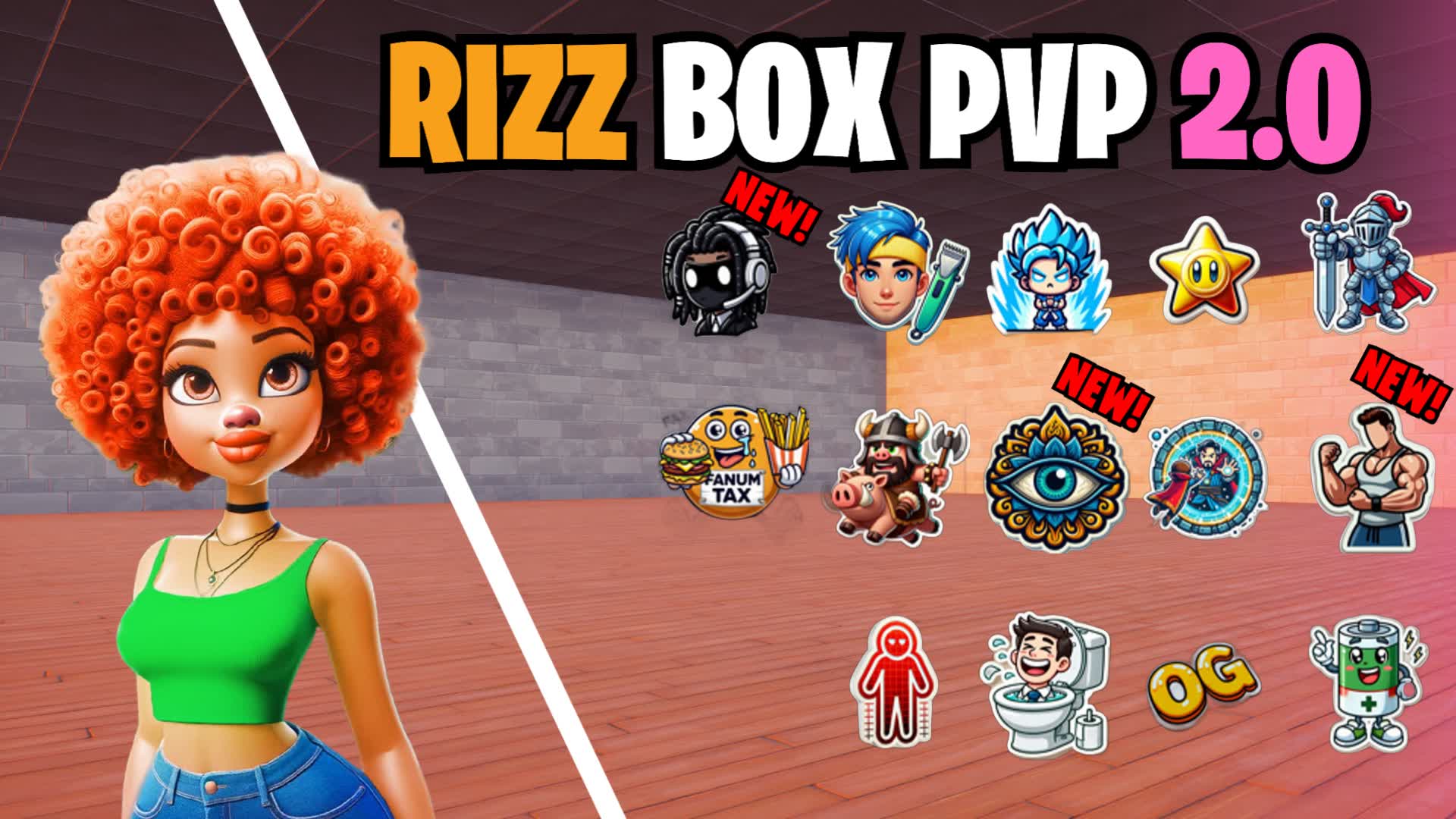 Rizz Box PVP 2.0 📦 3870-3984-0051 by lecreative - Fortnite Creative Map ...