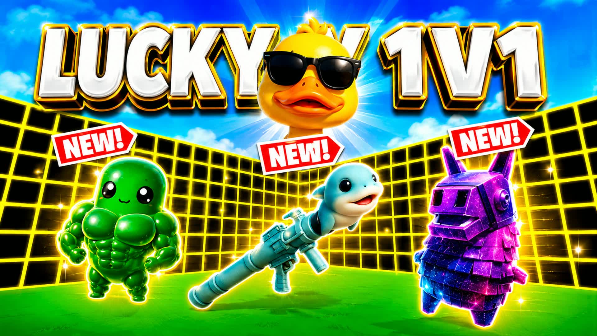 ラッキー1V1 FFA - 全銃器＆乗り物