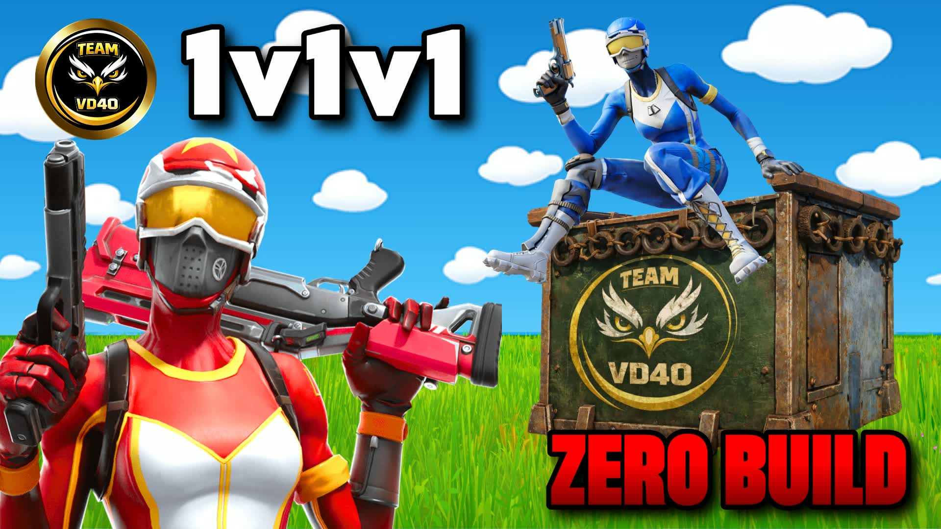 全武器⭐1V1V1 ゼロビルド⭐リアリスティック