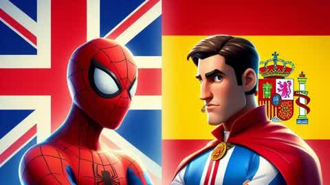 BHE EURO FOOTBALL : ENGLISH VS SPANISH