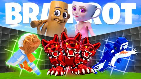 Brainrot 1v1 FFA - All Weapons & Rides