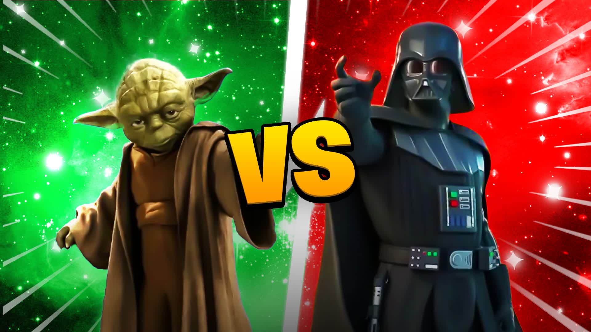 DARTH VADER VS YODA RED VS BLUE 🔵🔴