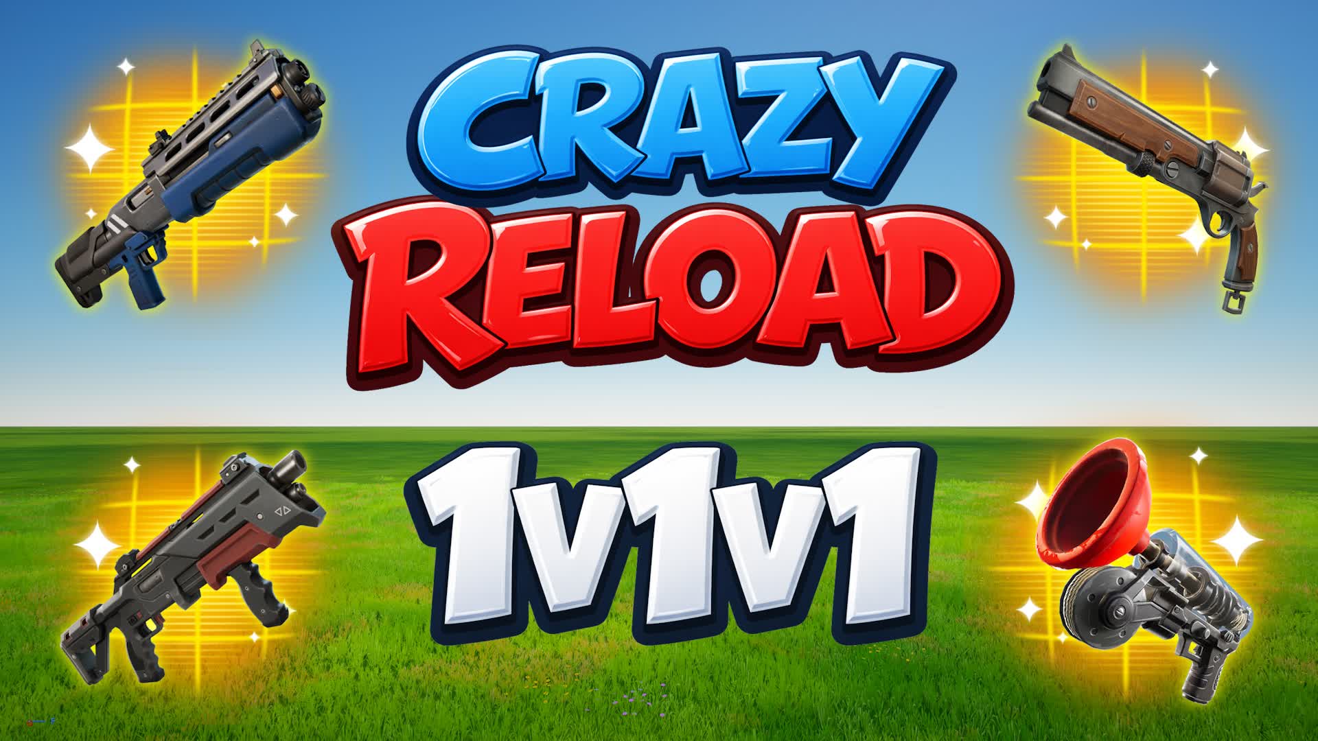 1v1v1 CRAZY RELOAD FFA