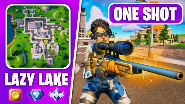 🎯SNIPER ONE SHOT💥 LAZY LAKE