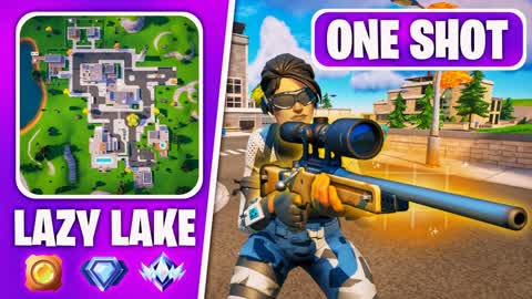 🎯SNIPER ONE SHOT💥 LAZY LAKE