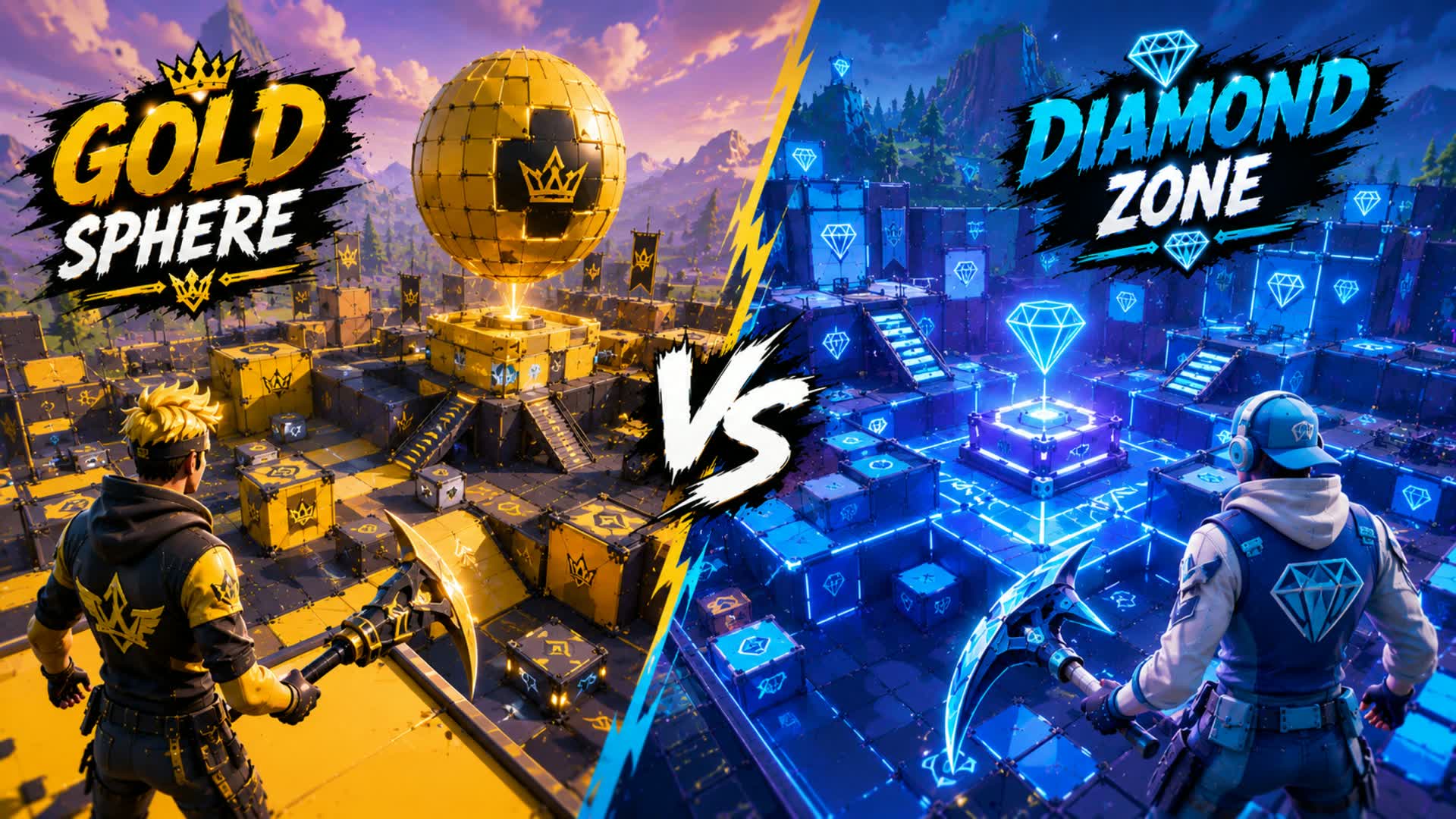 🏅 GOLD SPHERE VS DIAMOND ZONE 💎