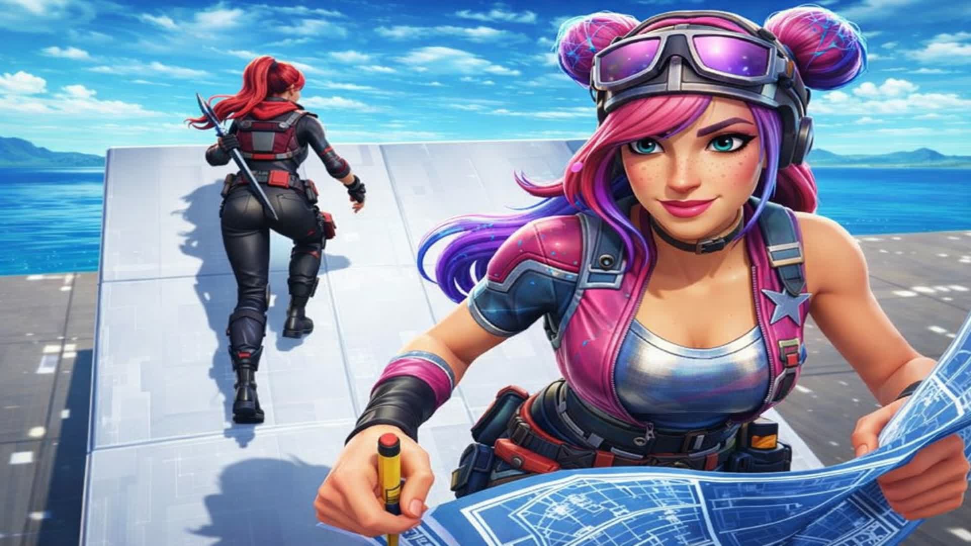 1V1 BUILD ARENA!!