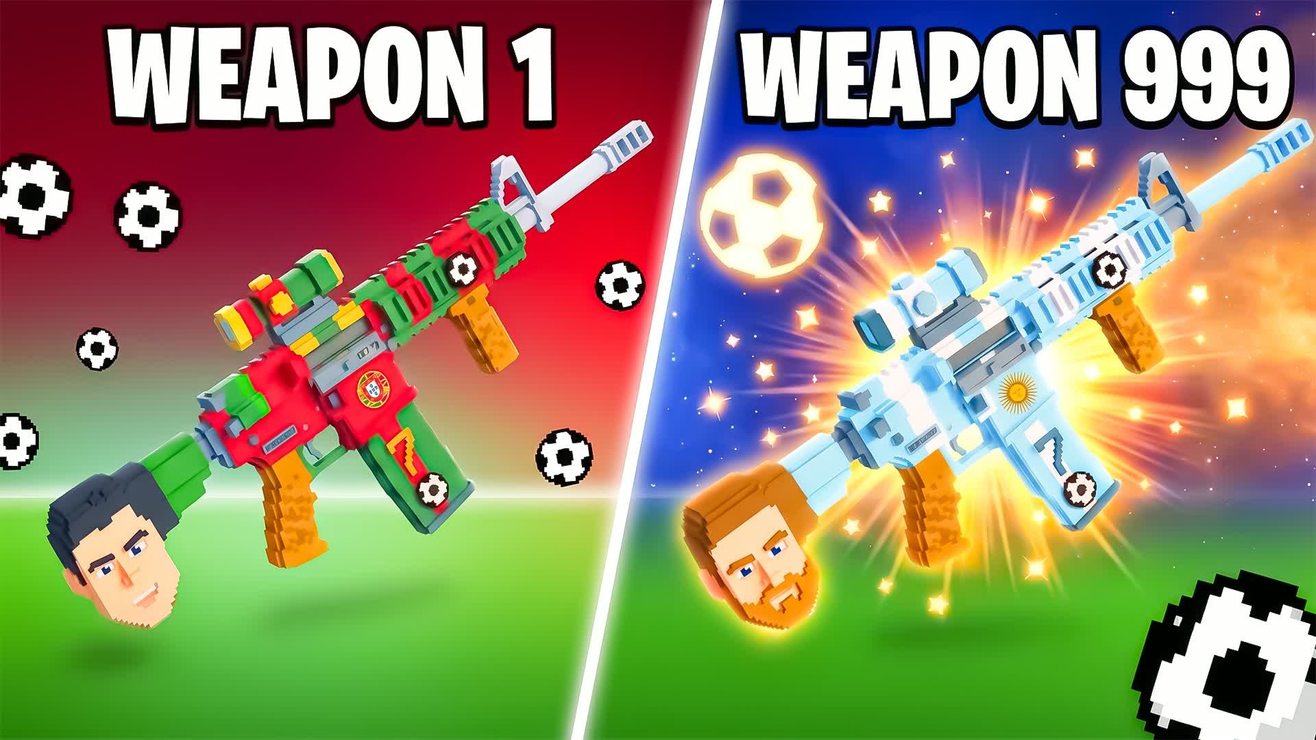⚽ WORLD CUP ONE SHOT 🎯 GUN GAME 🏆