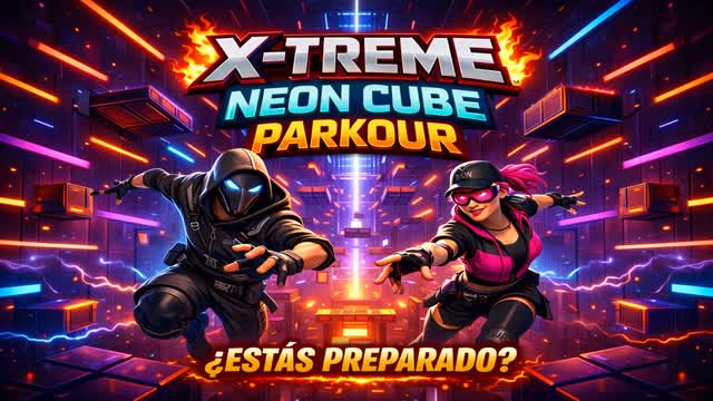 🔥 X-TREME NEON CUBE PARKOUR 🔥