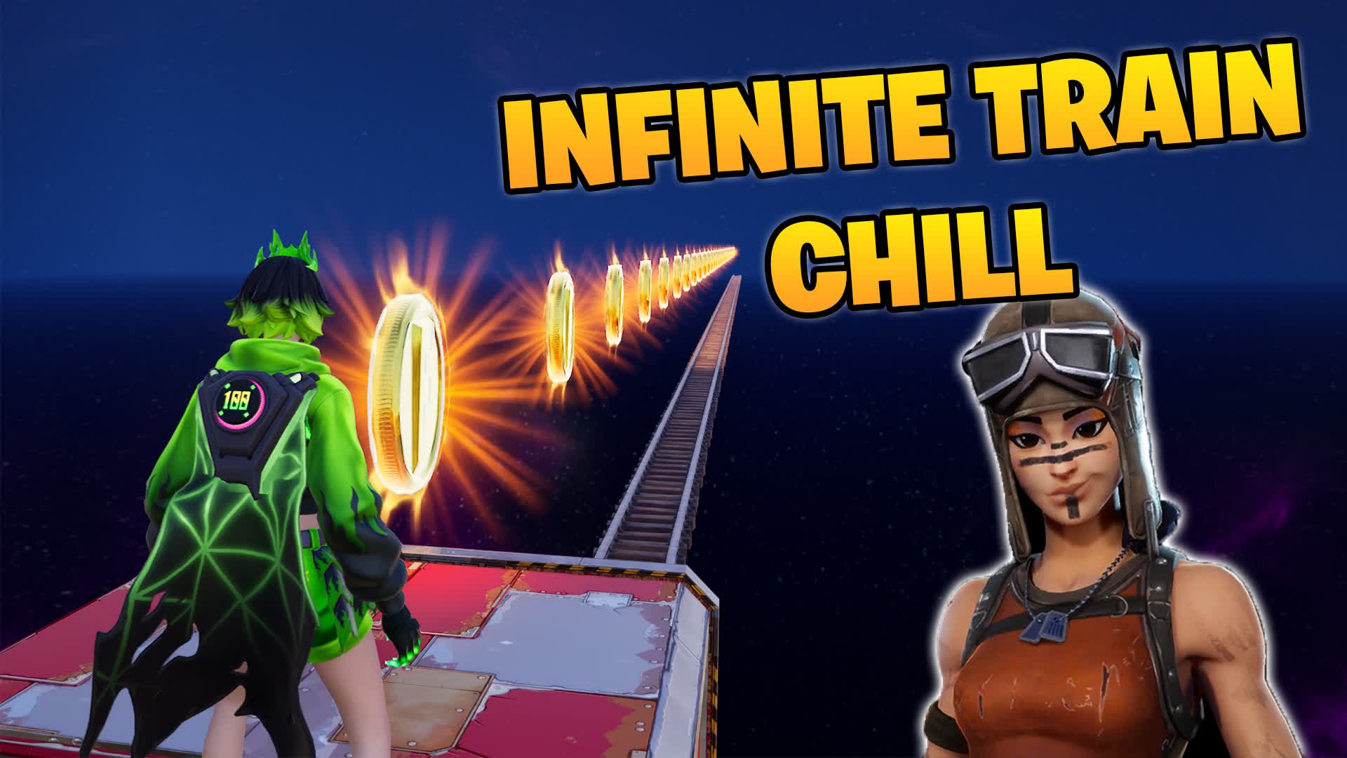 Infinite Train Chill Renegade Raider 667507037816 by bonfirestudios Fortnite Creative Map