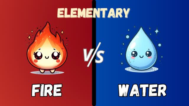 Elementary RED VS BLUE 🔥💧