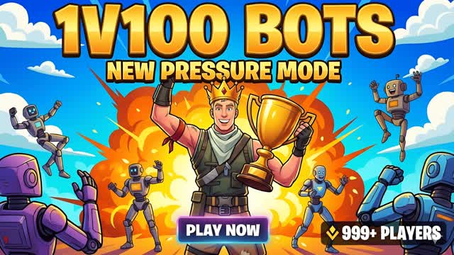👑 1v100 BOTS | NEW PRESSURE MODE