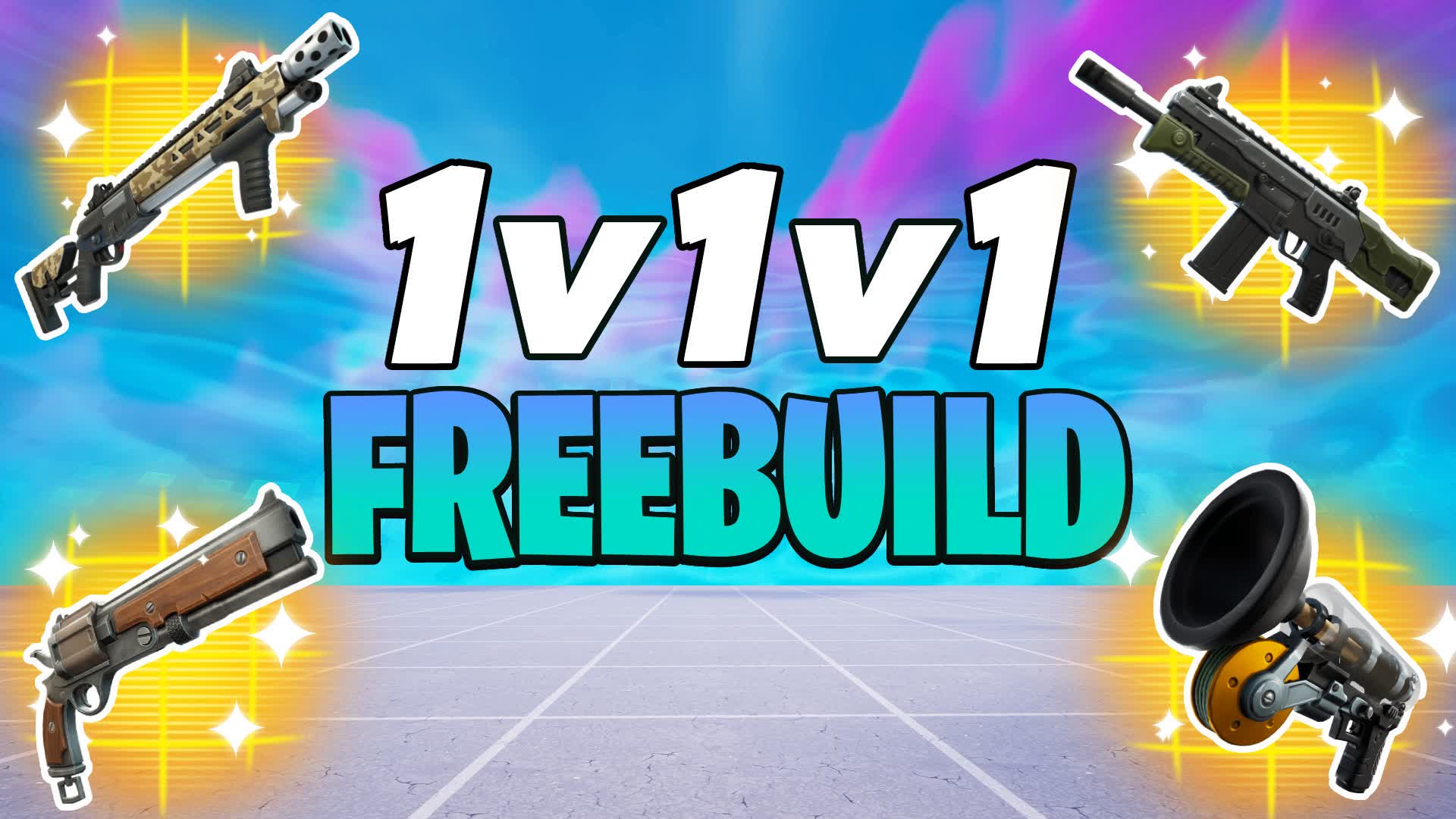 1v1v1フリービルド 1v1ボットトレーニング 1v1v1
