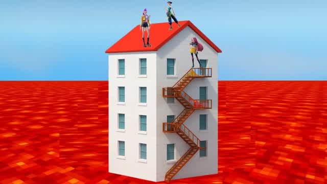 🔥LAVA ESCAPE | FLOOR IS LAVA