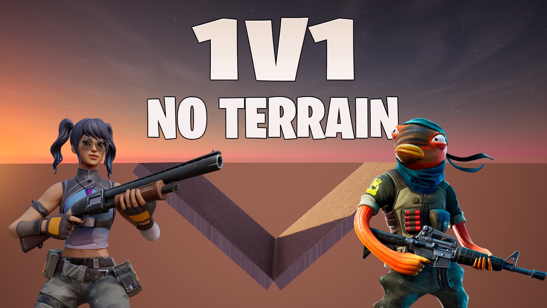 1V1 NO TERRAIN BUILD FIGHTS🦾