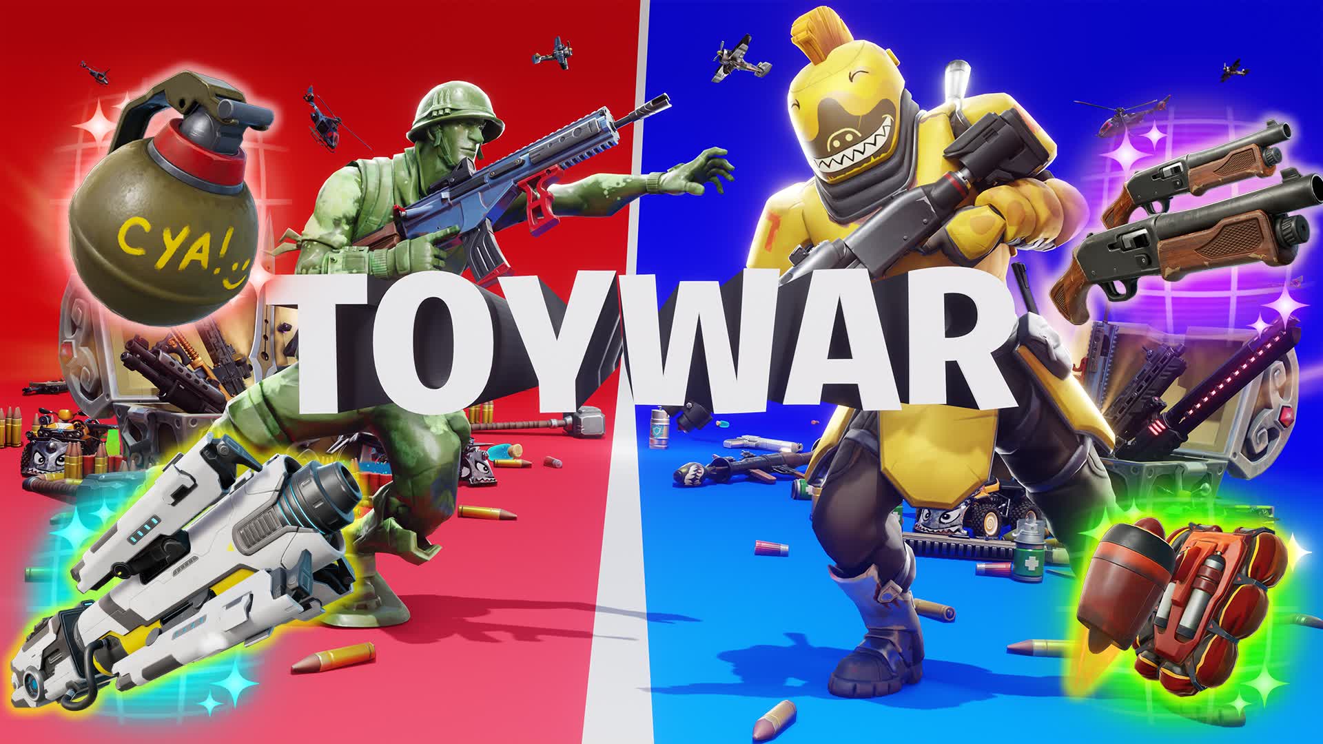 TOY WAR - RED VS BLUE 🔴🔵