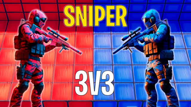 RED vs BLUE SNIPER 3v3 🔴🔵