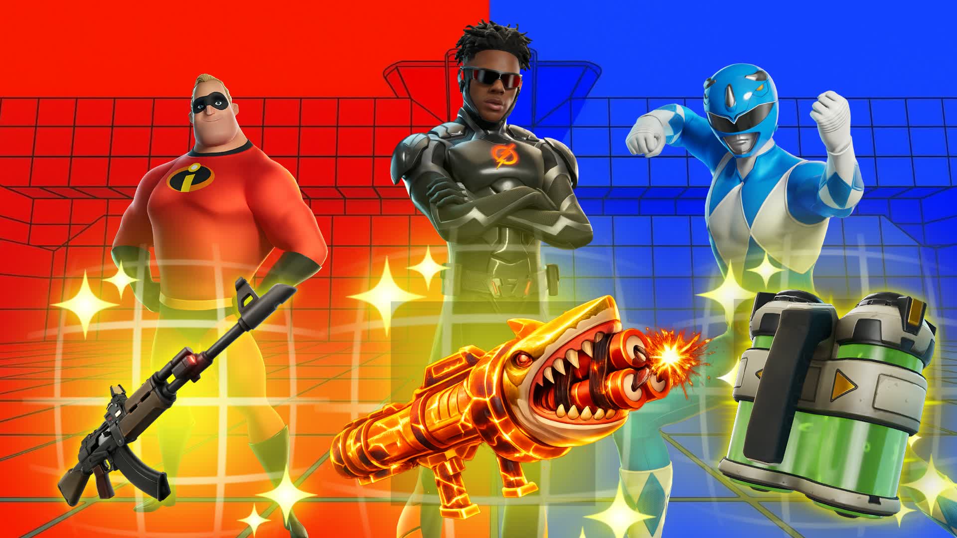 エクストリームレッド vs ブルー 🔴🔵