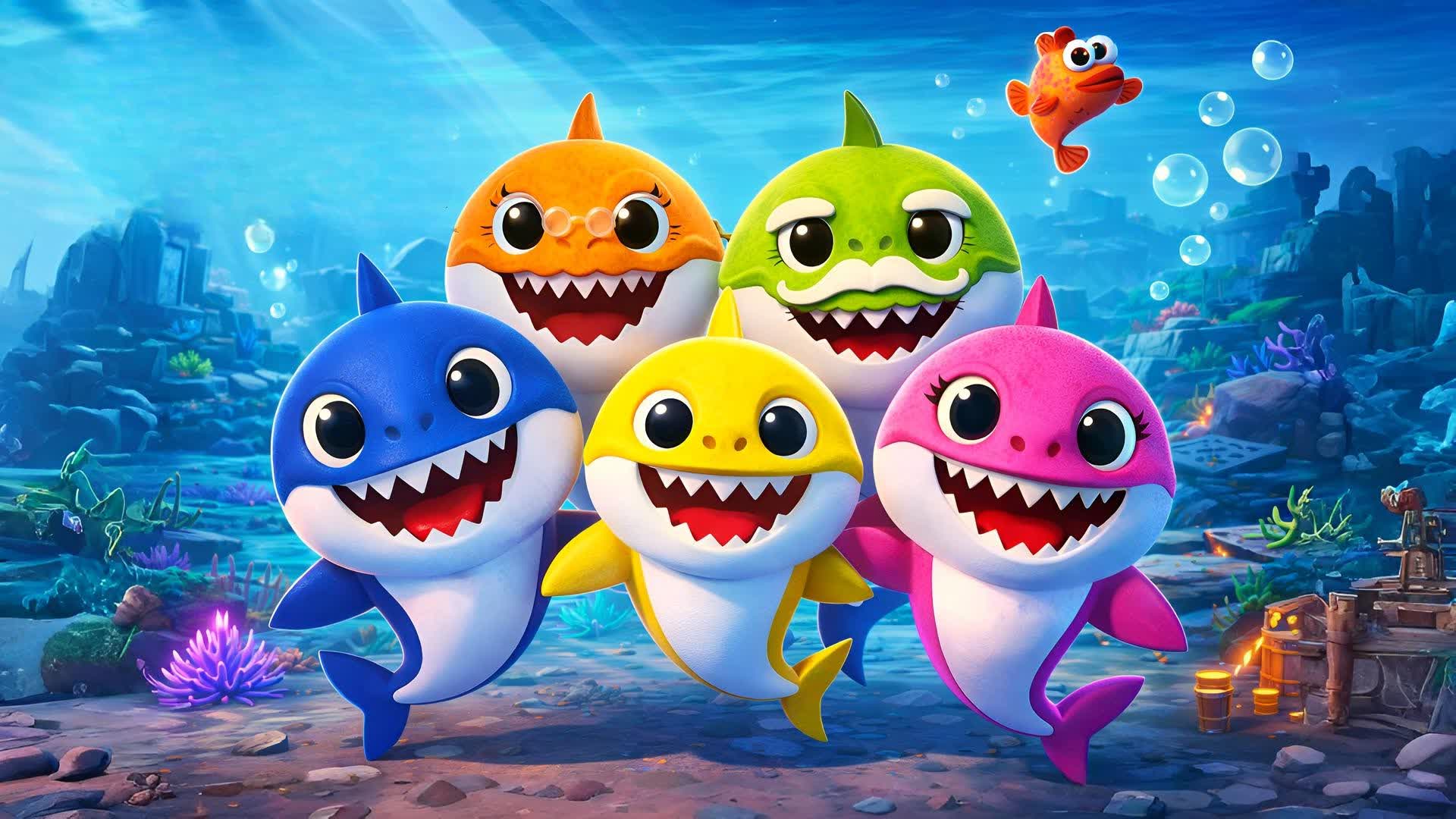 BABY BATTLE SHARKS FIGHT 🦈